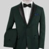 Napolean Intense Green Wool Tuxedo Suit -Elite Attire Store napoleanintensegreenwooltuxedosuit