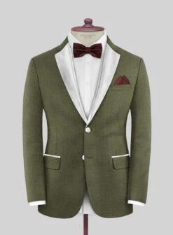 Napolean Limeade Green Wool Tuxedo Suit -Elite Attire Store napoleanlimeadegreenwooltuxedosuitlk 2