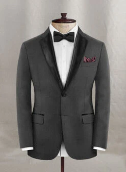 Napolean Mini Houndstooth Gray Wool Tuxedo Suit 12 Napolean Mini Houndstooth Gray Wool Tuxedo Suit -Elite Attire Store napoleanminihndsthgrywltuxsuitlk 1 e0192e9b 6d68 4c7c aa64 cf7b792938ba