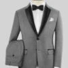 Napolean Stretch Mid Gray Wool Tuxedo Suit