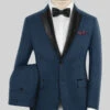 Napolean Stretch Powder Blue Wool Tuxedo Suit -Elite Attire Store napoleanstretchpowderbluewooltuxedosuitlk