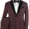 Napolean Wine Wool Tuxedo Suit -Elite Attire Store napoleanwinewooltuxedosuitlook