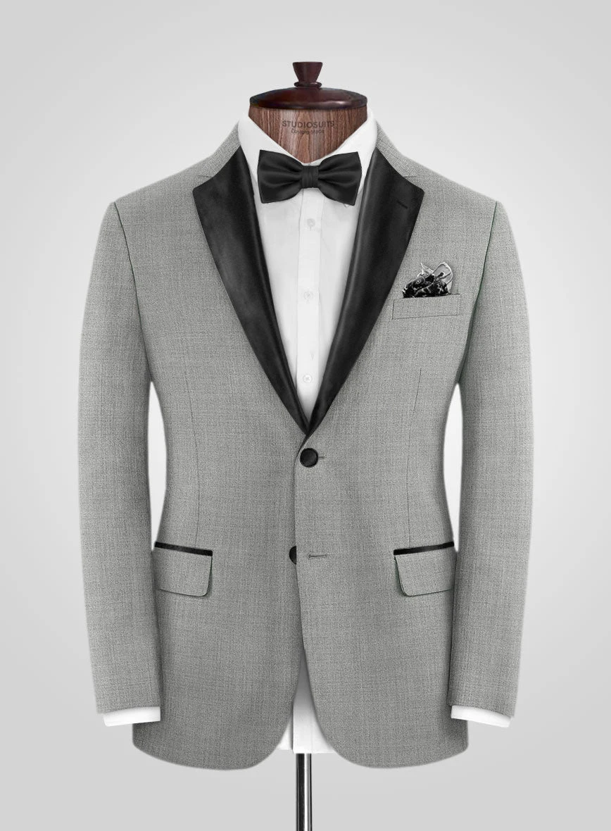 Napolean Worsted Light Gray Wool Tuxedo Suit 4 Napolean Worsted Light Gray Wool Tuxedo Suit - Image 2
