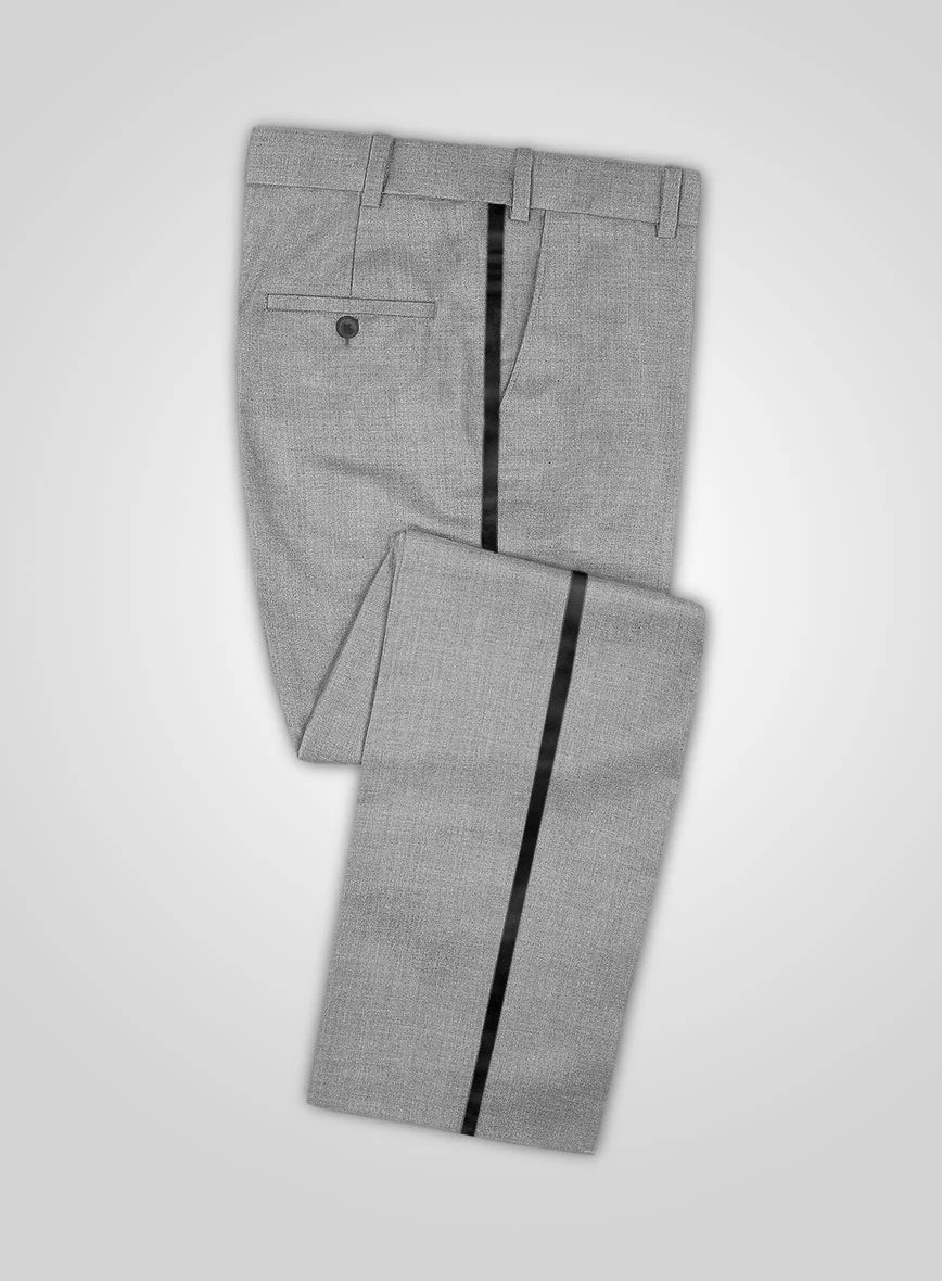 Napolean Worsted Light Gray Wool Tuxedo Suit 5 Napolean Worsted Light Gray Wool Tuxedo Suit - Image 3