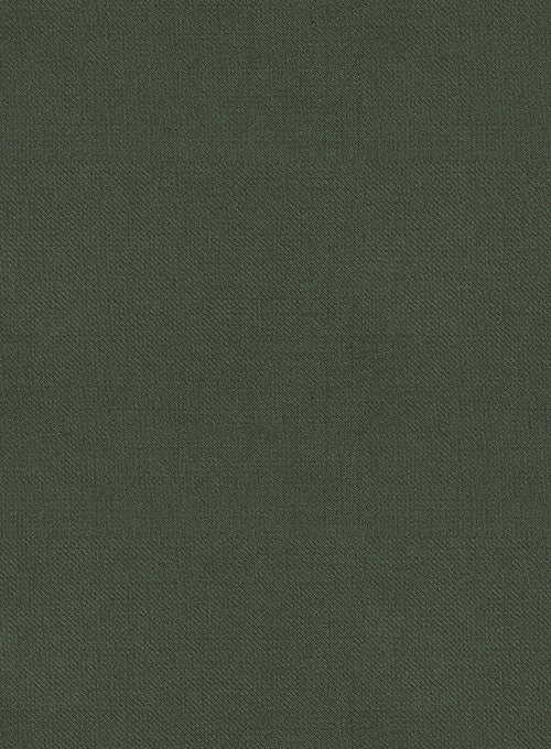 Napolean Military Green Wool Tuxedo Suit 4 Napolean Military Green Wool Tuxedo Suit - Image 2