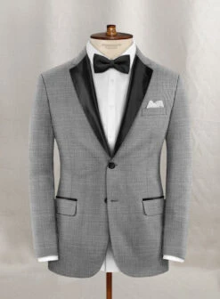 Napolean Mini Houndstooth White Wool Tuxedo Suit -Elite Attire Store napominihoundstthwhitewltuxsuitlk 1 08429714 fa5d 4b91 ac77 1bc712dcc97d