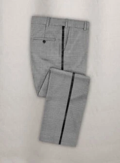 Napolean Mini Houndstooth White Wool Tuxedo Suit -Elite Attire Store napominihoundstthwhitewltuxsuitlk 2 e56110fc 0b78 4310 b629 3997e2ecca0a