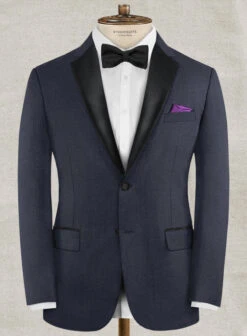 Napolean Navy Blue Wool Tuxedo Suit 12 Napolean Navy Blue Wool Tuxedo Suit -Elite Attire Store naponavybluewooltuxsuitlook 1 5835320c 6719 4766 955c bb7f1db869d9