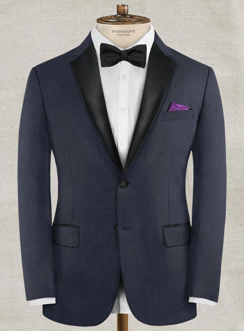 Napolean Navy Blue Wool Tuxedo Suit 5 Napolean Navy Blue Wool Tuxedo Suit - Image 3