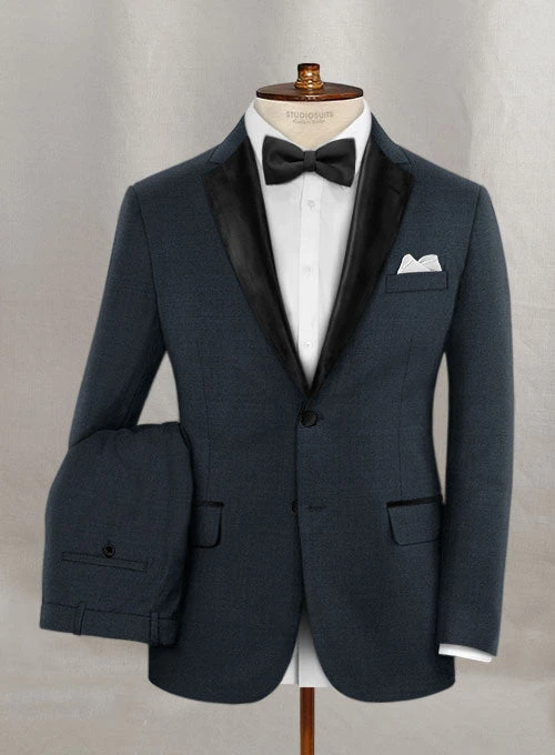 Napolean Stretch Sailor Blue Wool Tuxedo Suit 3 Napolean Stretch Sailor Blue Wool Tuxedo Suit