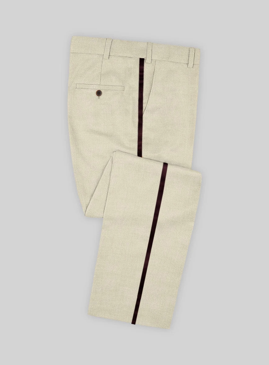 Napolean Stretch Beige Wool Tuxedo Suit 5 Napolean Stretch Beige Wool Tuxedo Suit - Image 3