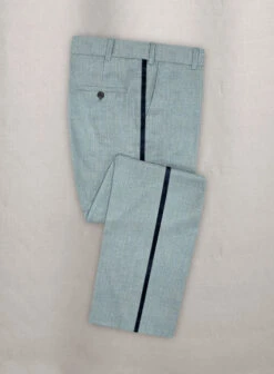 Napolean Stretch Gray Blue Wool Tuxedo Suit -Elite Attire Store napostrtchgrybluwltuxsuitlk 2