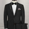 Napolean Twilight Black Wool Tuxedo Suit -Elite Attire Store napotwlgtblkwltuxedosuitlook