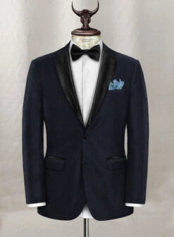 Napolean Polka Blue Wool Tuxedo Suit -Elite Attire Store nappolkabluewltuxsuitlok 1