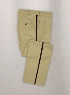 Napolean Sahara Khaki Wool Tuxedo Suit -Elite Attire Store napsahrakhkiwltuxsuitlok 2