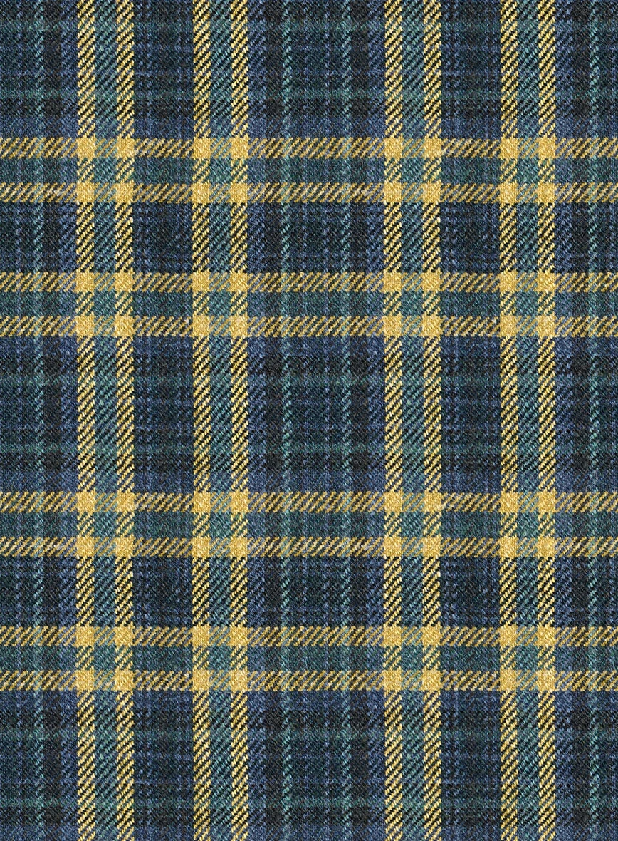 Noble Mario Check Wool Silk Linen Pants 5 Noble Mario Check Wool Silk Linen Pants - Image 3