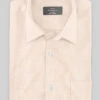 Pale Pink Cotton Linen Shirt -Elite Attire Store palepinkcottonlinenlngsleevelk
