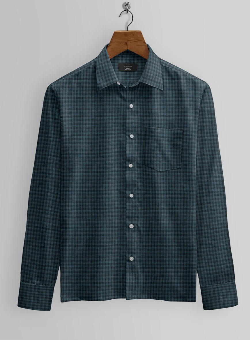 Pifani Checks Wool Shirt 3 Pifani Checks Wool Shirt - Image 2