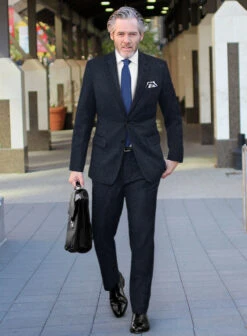 Playman Blue Denim Tweed Suit -Elite Attire Store playmanbluedenimtweedsuitlk 2