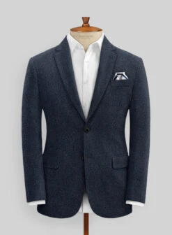 Playman Blue Denim Tweed Suit -Elite Attire Store playmanbluedenimtweedsuitlk 3