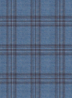 Reda Dusk Blue Checks Wool Suit -Elite Attire Store redaduskbluecheckswoolsuitlk 4