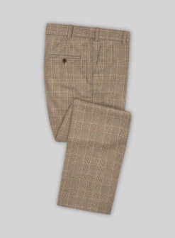 Reda Pale Brown Checks Wool Suit 14 Reda Pale Brown Checks Wool Suit -Elite Attire Store redapalebrowncheckswoolsuitlk 4
