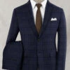 Reda Port Blue Checks Wool Suit -Elite Attire Store redaportbluecheckswoolsuitlook f3f283d2 2ceb 468f a1db 17a50a84ca51