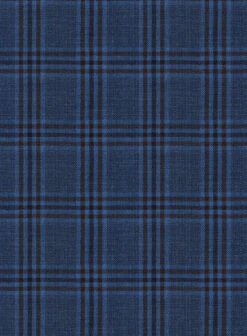 Reda Tory Blue Checks Wool Suit -Elite Attire Store redatorybluecheckswooldsuitlk 4