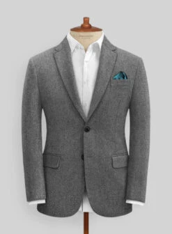 Rope Weave Gray Tweed Suit -Elite Attire Store ropeweavegrytwdsuitlk 2