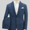 Rope Weave Persian Blue Tweed Suit -Elite Attire Store ropeweavepersianbluetwdsuitlk