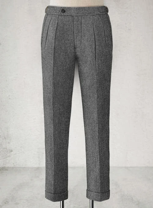 Rope Weave Gray Highland Tweed Trousers 3 Rope Weave Gray Highland Tweed Trousers