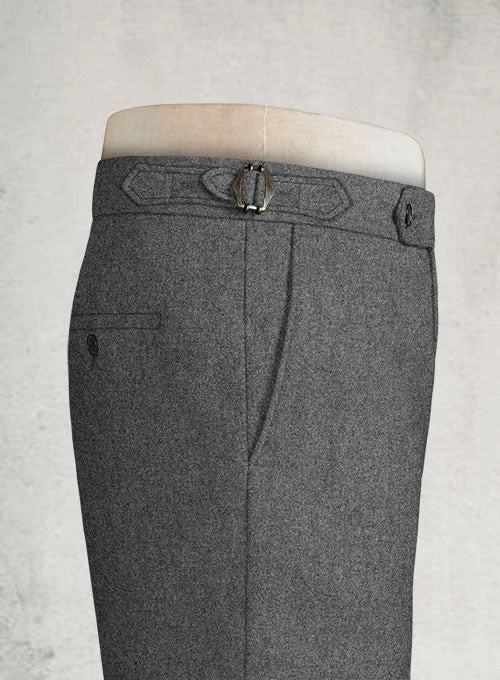 Rope Weave Gray Highland Tweed Trousers 7 Rope Weave Gray Highland Tweed Trousers - Image 5