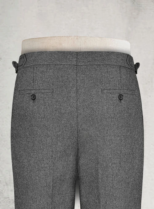 Rope Weave Gray Highland Tweed Trousers 8 Rope Weave Gray Highland Tweed Trousers - Image 6