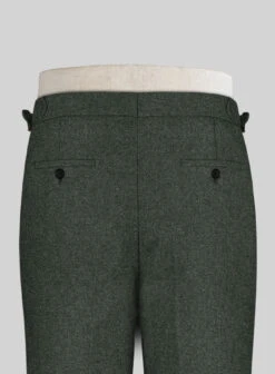 Rope Weave Green Highland Tweed Trousers -Elite Attire Store ropweavegrentwedhighlndtrosrlk 3