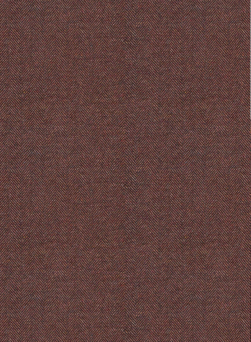 Mute Wine Herringbone Tweed Suit 9 Mute Wine Herringbone Tweed Suit - Image 7