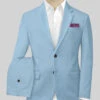 Scabal Cornflower Blue Cashmere Cotton Suit 1 Scabal Cornflower Blue Cashmere Cotton Suit -Elite Attire Store scabalcornflowerbluecshmercttnsuit