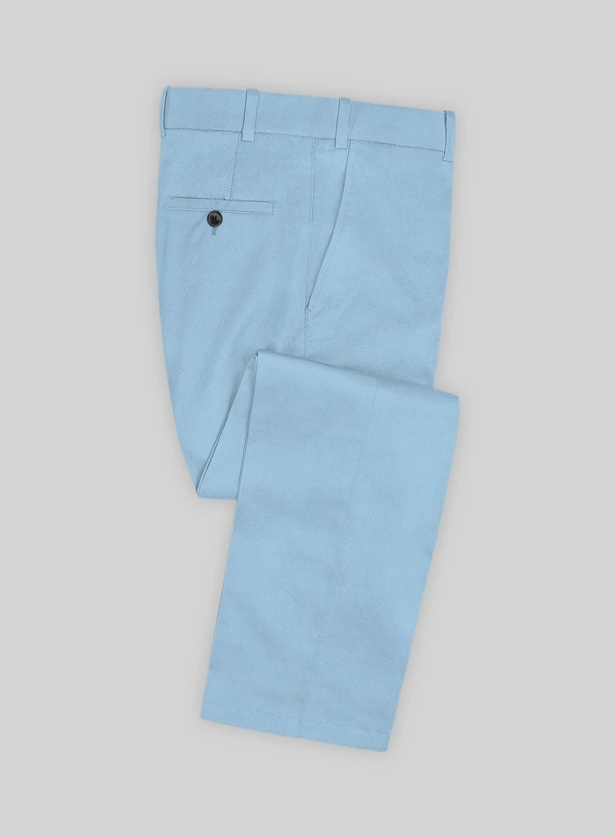 Scabal Cornflower Blue Cashmere Cotton Suit 4 Scabal Cornflower Blue Cashmere Cotton Suit - Image 3