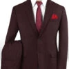 Scabal Dark Wine Wool Suit