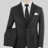 Scabal Ghru Houndstooth Gray Wool Suit 2 Scabal Ghru Houndstooth Gray Wool Suit -Elite Attire Store scabalghruhoundstoothgraywoolsuitlk