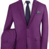 Scabal Hot Purple Wool Suit -Elite Attire Store scabalhotpurplewoolsuitlook