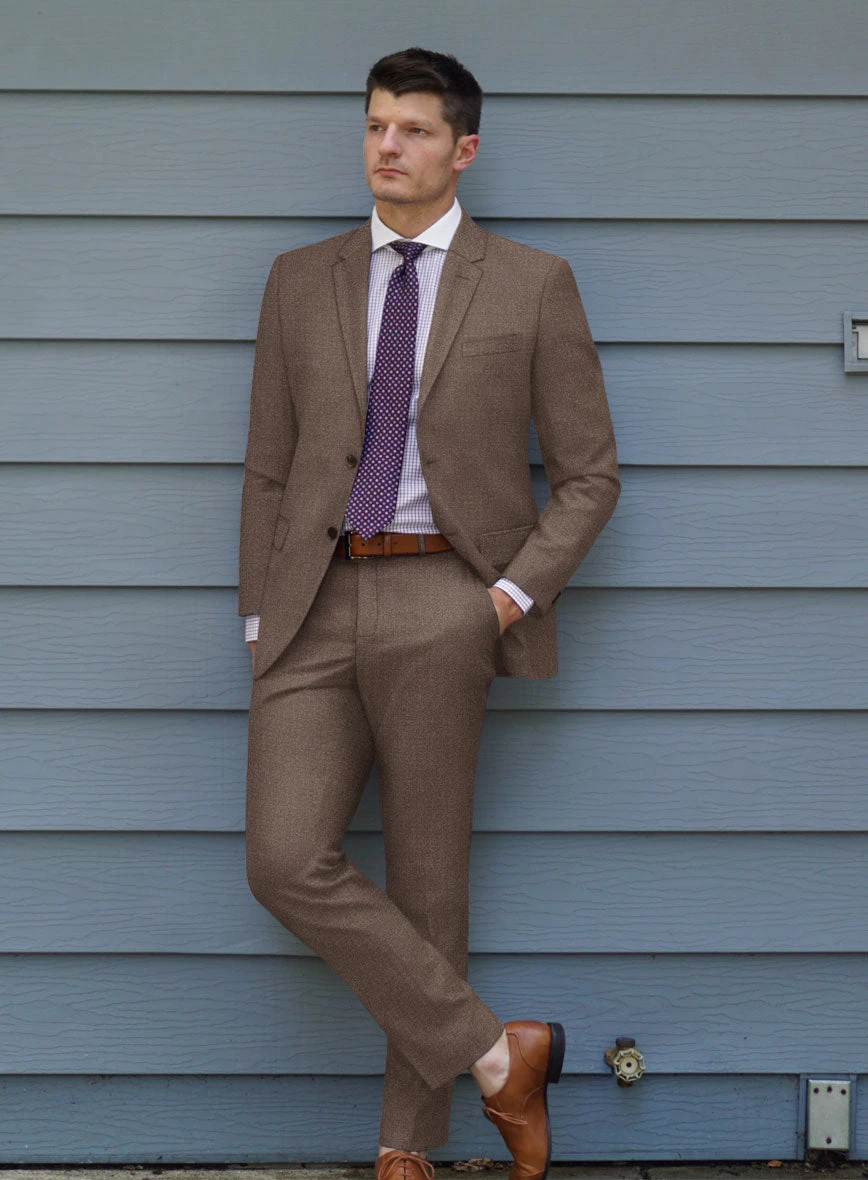 Scabal Walnut Brown Wool Suit 4 Scabal Walnut Brown Wool Suit - Image 2