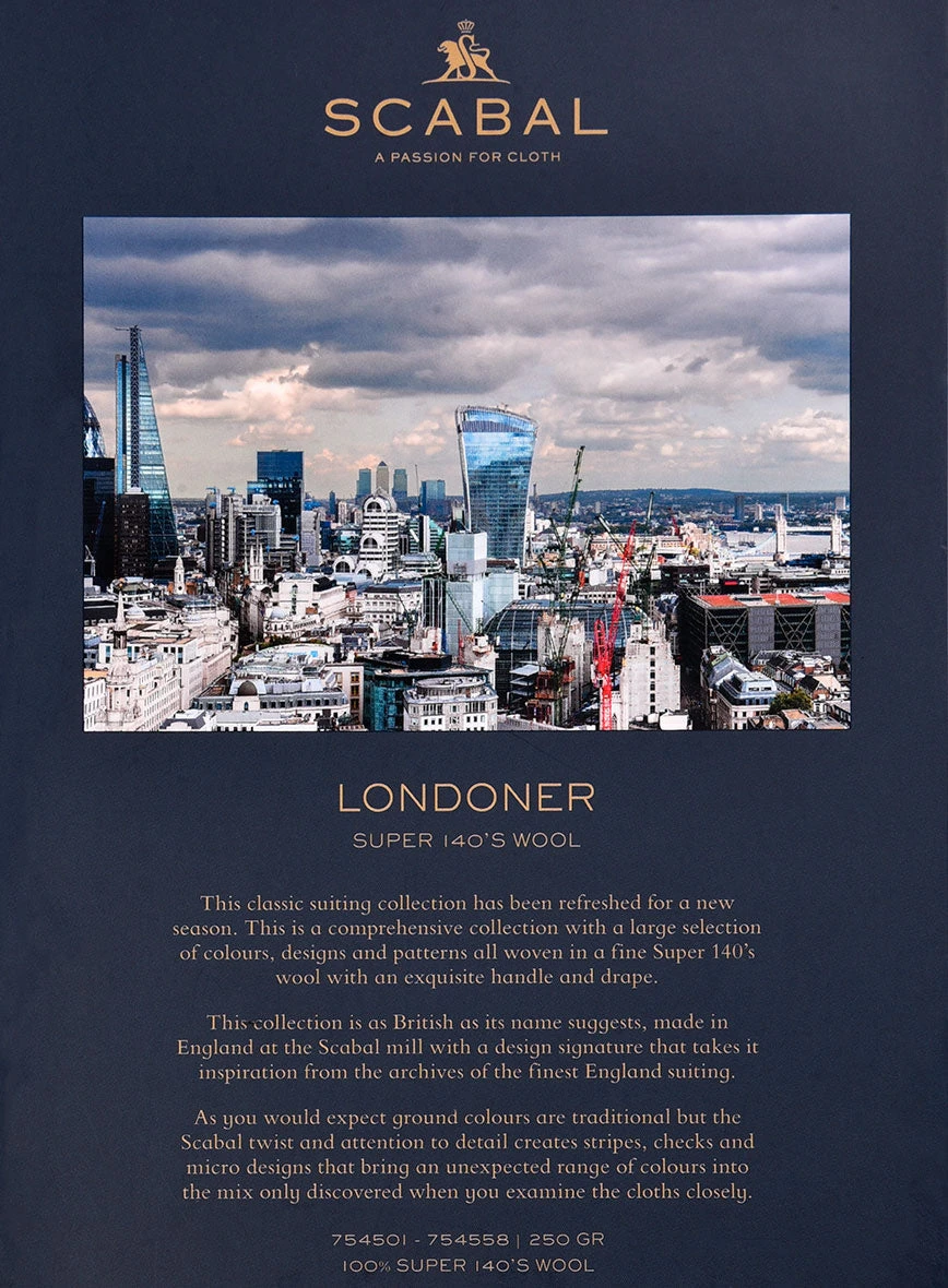 Scabal Londoner Adiel Grid Gray Wool Suit 10 Scabal Londoner Adiel Grid Gray Wool Suit - Image 8