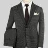 Scabal Londoner Adiel Grid Gray Wool Suit