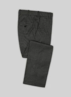 Scabal Londoner Adiel Grid Gray Wool Suit 14 Scabal Londoner Adiel Grid Gray Wool Suit -Elite Attire Store scaballondoneradielgridgraywoolsuitlk 4