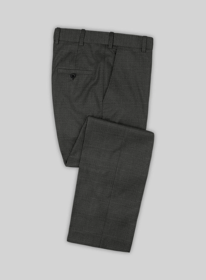 Scabal Londoner Adiel Grid Gray Wool Suit 7 Scabal Londoner Adiel Grid Gray Wool Suit - Image 5