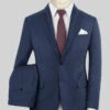 Scabal Londoner Indigo Blue Wool Suit -Elite Attire Store scaballondonerindigobluewoolsuitlk