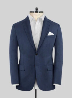 Scabal Londoner Indigo Blue Wool Suit -Elite Attire Store scaballondonerindigobluewoolsuitlk 2
