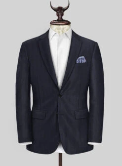 Scabal Londoner Manpa Stripe Blue Wool Suit -Elite Attire Store scaballondonermanpastripebluewoolsuitlk 2