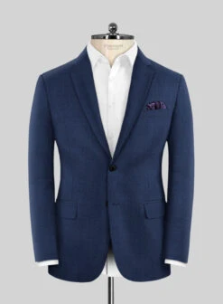 Scabal Lucin Twill Blue Wool Suit 13 Scabal Lucin Twill Blue Wool Suit -Elite Attire Store scaballucintwillbluewoolsuitlook 2