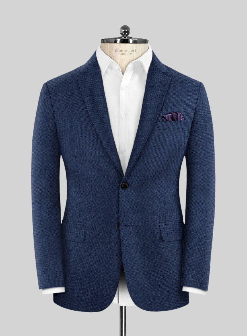 Scabal Lucin Twill Blue Wool Suit 5 Scabal Lucin Twill Blue Wool Suit - Image 3